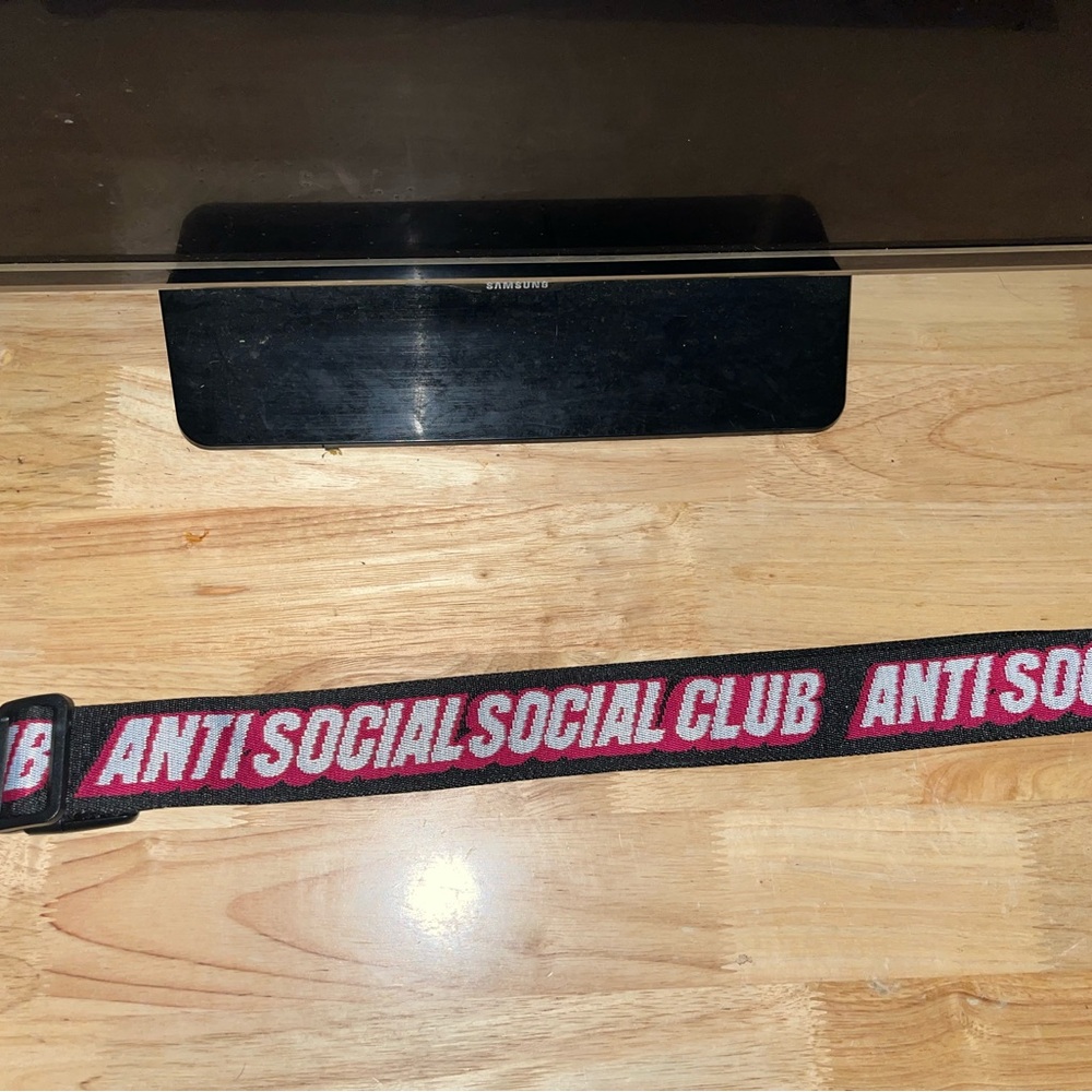 Anti Social Social Club Black and Pink Belt